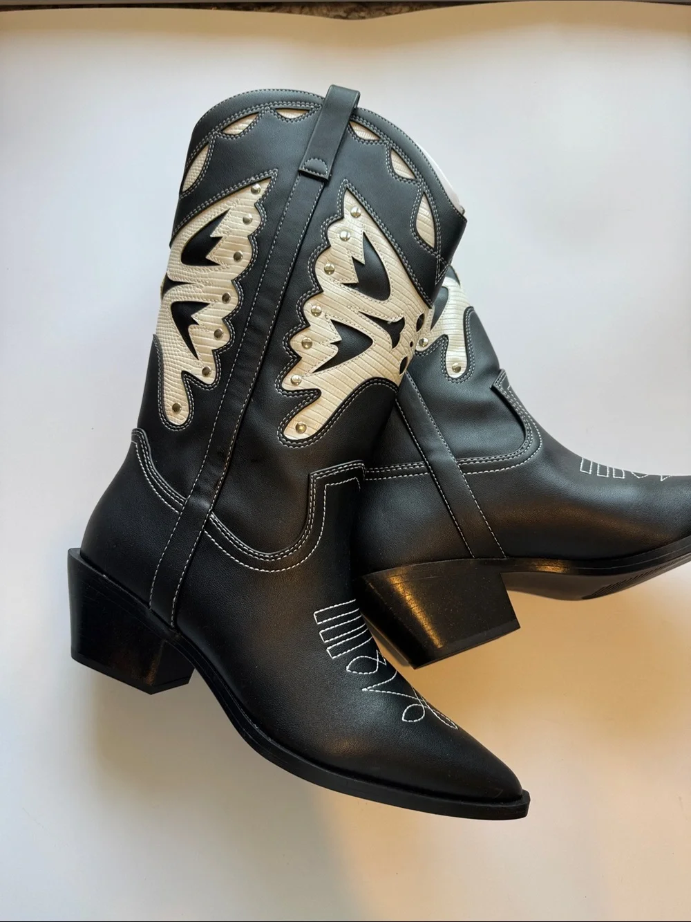 Madden Girl Women's Salloon Cowboy Boots - Picture 2 of 5
